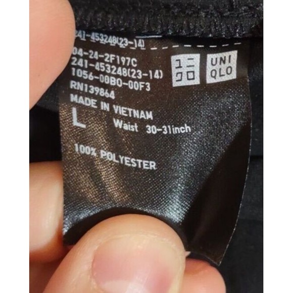 Uniqlo Women's L Black Skirt A Line Stretch Performance Basic Workwear NWT - Picture 6 of 9
